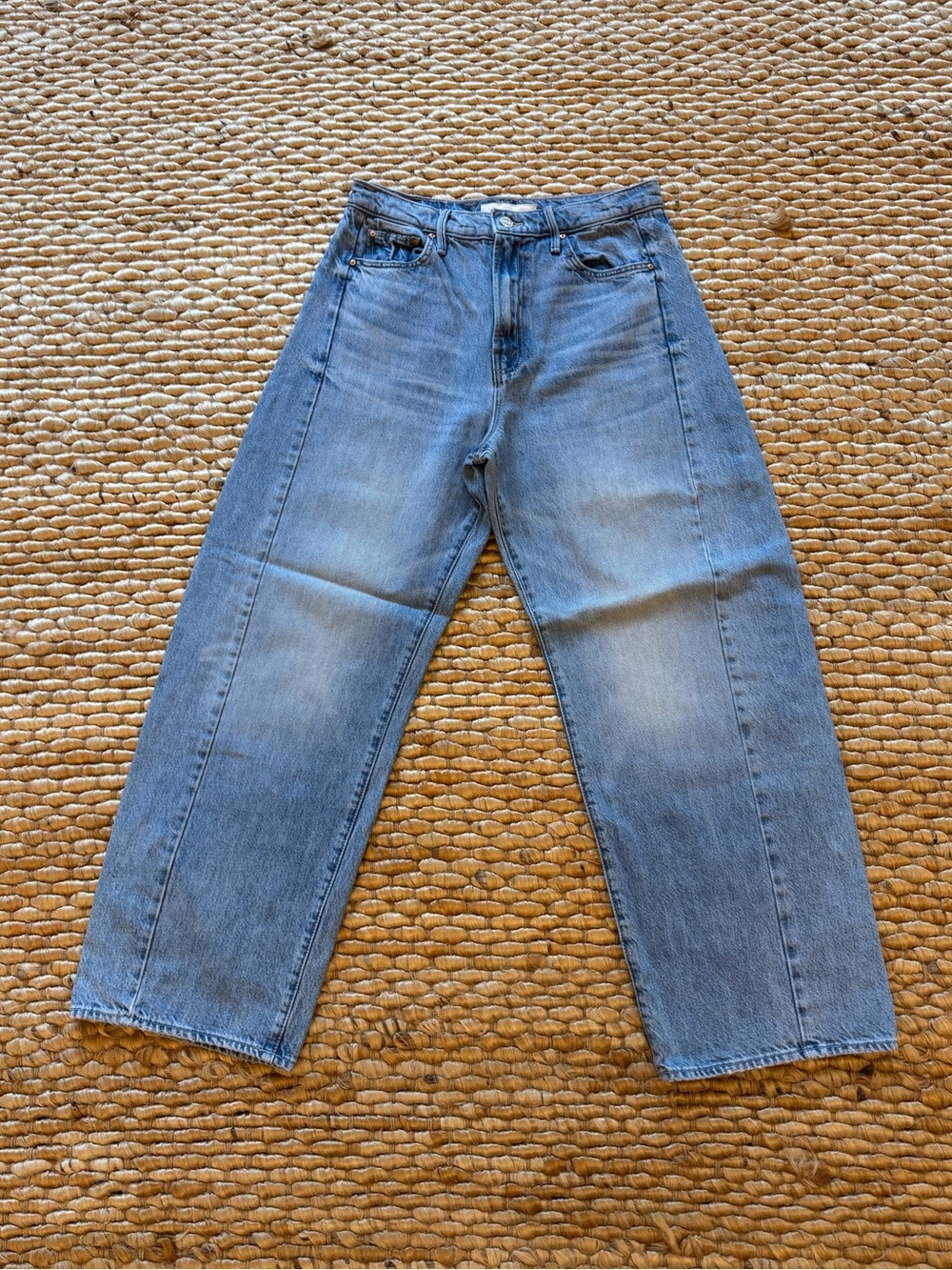 MOTHER Light Blue Straight-Leg Jeans